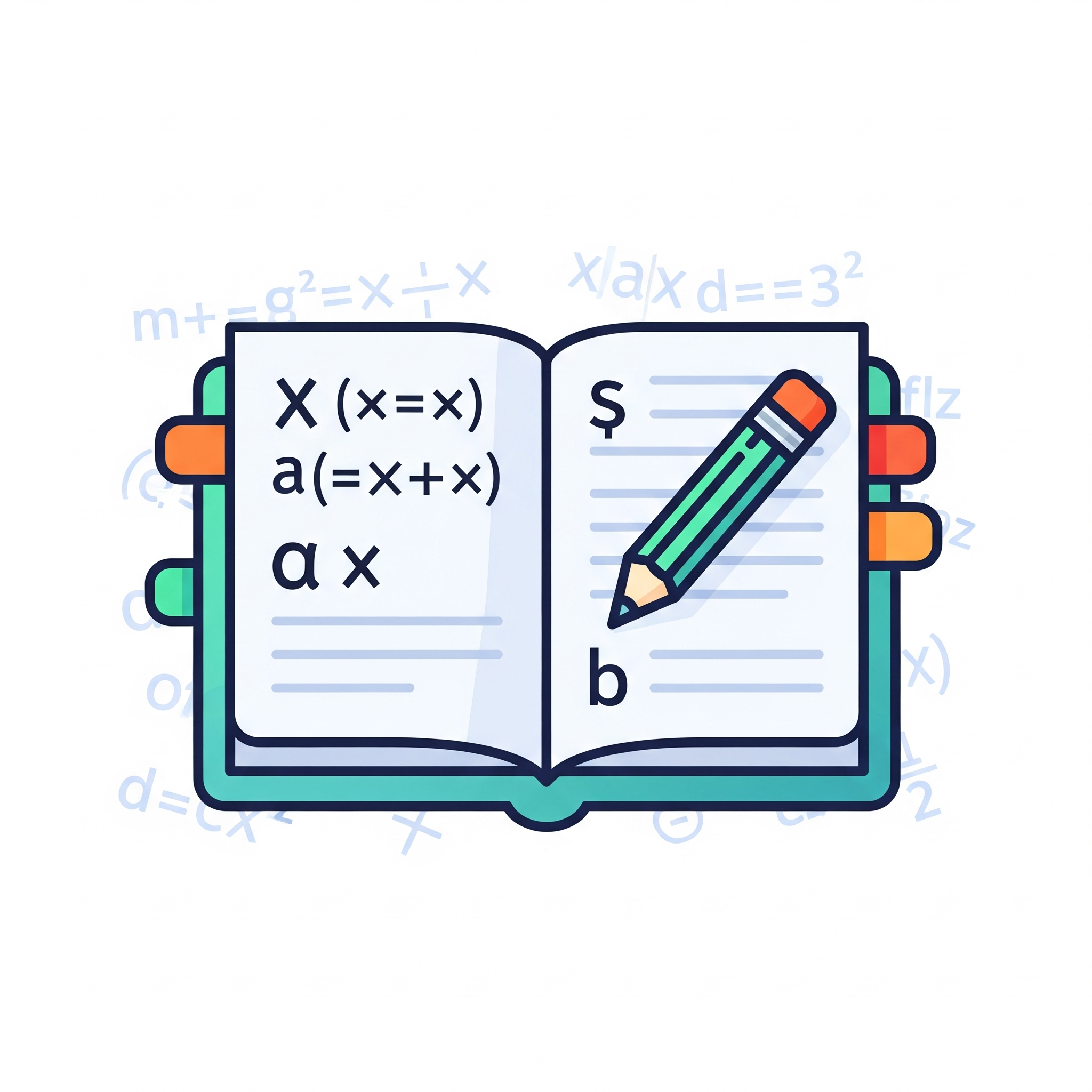 Customizable math and English worksheets icon